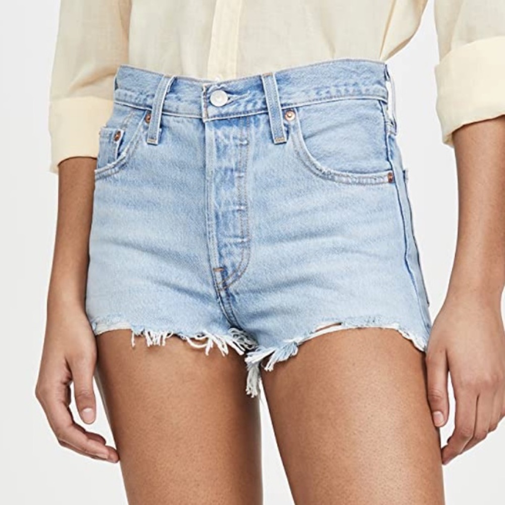 NWOT Levi’s 501 Premium Pink Label Shorts - Picture 3 of 13